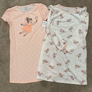 Carter's Peach and White Fairy Nightgown Set